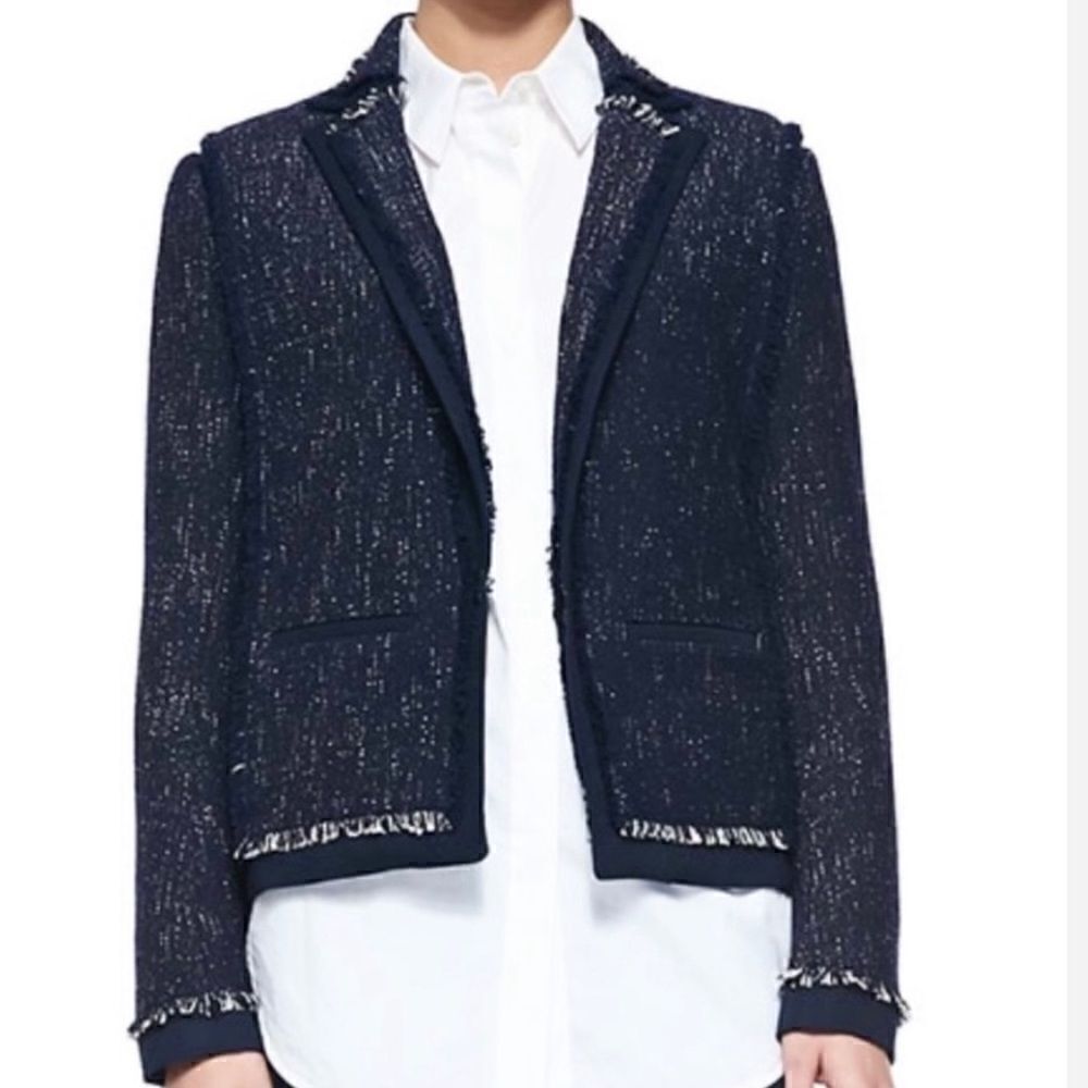 NWOT Vince Blue Tweed Jacket